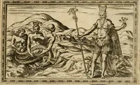 An illustration from Delle allvsioni, imprese, et emblemi del Sig. Principio Fabricii da Teramo sopra la vita, opere, et attioni di Gregorio XIII pontefice massimo, libri VI : nei quali sotto l'allegoria del drago, arme del detto pontefice, si descriue anco la uera forma d'un principe Christiano .. (1588)