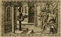 An illustration from Delle allvsioni, imprese, et emblemi del Sig. Principio Fabricii da Teramo sopra la vita, opere, et attioni di Gregorio XIII pontefice massimo, libri VI : nei quali sotto l'allegoria del drago, arme del detto pontefice, si descriue anco la uera forma d'un principe Christiano .. (1588)