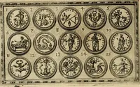 An illustration from Delle allvsioni, imprese, et emblemi del Sig. Principio Fabricii da Teramo sopra la vita, opere, et attioni di Gregorio XIII pontefice massimo, libri VI : nei quali sotto l'allegoria del drago, arme del detto pontefice, si descriue anco la uera forma d'un principe Christiano .. (1588)