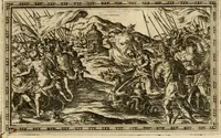 An illustration from Delle allvsioni, imprese, et emblemi del Sig. Principio Fabricii da Teramo sopra la vita, opere, et attioni di Gregorio XIII pontefice massimo, libri VI : nei quali sotto l'allegoria del drago, arme del detto pontefice, si descriue anco la uera forma d'un principe Christiano .. (1588)