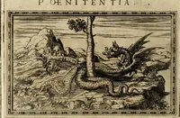 An illustration from Delle allvsioni, imprese, et emblemi del Sig. Principio Fabricii da Teramo sopra la vita, opere, et attioni di Gregorio XIII pontefice massimo, libri VI : nei quali sotto l'allegoria del drago, arme del detto pontefice, si descriue anco la uera forma d'un principe Christiano .. (1588)