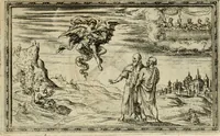 An illustration from Delle allvsioni, imprese, et emblemi del Sig. Principio Fabricii da Teramo sopra la vita, opere, et attioni di Gregorio XIII pontefice massimo, libri VI : nei quali sotto l'allegoria del drago, arme del detto pontefice, si descriue anco la uera forma d'un principe Christiano .. (1588)