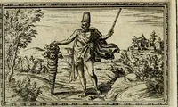 An illustration from Delle allvsioni, imprese, et emblemi del Sig. Principio Fabricii da Teramo sopra la vita, opere, et attioni di Gregorio XIII pontefice massimo, libri VI : nei quali sotto l'allegoria del drago, arme del detto pontefice, si descriue anco la uera forma d'un principe Christiano .. (1588)