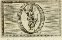 An illustration from Delle allvsioni, imprese, et emblemi del Sig. Principio Fabricii da Teramo sopra la vita, opere, et attioni di Gregorio XIII pontefice massimo, libri VI : nei quali sotto l'allegoria del drago, arme del detto pontefice, si descriue anco la uera forma d'un principe Christiano .. (1588)