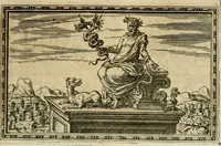 An illustration from Delle allvsioni, imprese, et emblemi del Sig. Principio Fabricii da Teramo sopra la vita, opere, et attioni di Gregorio XIII pontefice massimo, libri VI : nei quali sotto l'allegoria del drago, arme del detto pontefice, si descriue anco la uera forma d'un principe Christiano .. (1588)