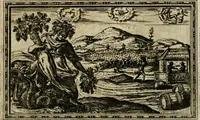 An illustration from Delle allvsioni, imprese, et emblemi del Sig. Principio Fabricii da Teramo sopra la vita, opere, et attioni di Gregorio XIII pontefice massimo, libri VI : nei quali sotto l'allegoria del drago, arme del detto pontefice, si descriue anco la uera forma d'un principe Christiano .. (1588)