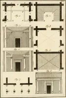 An illustration from Delle case di citta degli antichi Romani secondo la dottrina di Vitruvio (1795)