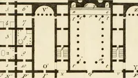 An illustration from Delle case di citta degli antichi Romani secondo la dottrina di Vitruvio (1795)