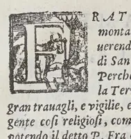 Picture 1 of 5 from Delle croniche de Frati minori del serafico p. S. Francesco : parte terza ; diuisa in dieci libri ; ne quali si descriuono le vite, e miracoli di ducento e più santi, e sante ; e si racconta la riforma, & osseruanza dell'ordine, & suo accrescimento: (1591), leaf 16