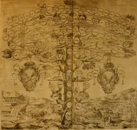 An illustration from Delle famiglie nobili Napoletane (1580)