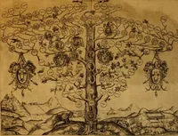 An illustration from Delle famiglie nobili Napoletane (1580)