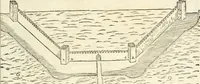 An illustration from Delle fortificationi di Bvonaivto Lorini, nobile fiorentino, libri cinque : ne' qvali si mostra con le piv facili regole la scienza con la pratica, di fortificare le citta & altri luoghi sopra diuersi siti, con tvtti gli avvertimenti, che per intelligenza di tal materia possono occorrere .. (1597)