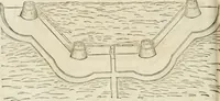 An illustration from Delle fortificationi di Bvonaivto Lorini, nobile fiorentino, libri cinque : ne' qvali si mostra con le piv facili regole la scienza con la pratica, di fortificare le citta & altri luoghi sopra diuersi siti, con tvtti gli avvertimenti, che per intelligenza di tal materia possono occorrere .. (1597)