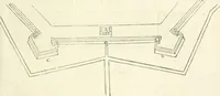 Picture 107 of 206 from Delle fortificationi di Bvonaivto Lorini, nobile fiorentino, libri cinque : ne' qvali si mostra con le piv facili regole la scienza con la pratica, di fortificare le citta & altri luoghi sopra diuersi siti, con tvtti gli avvertimenti, che per intelligenza di tal materia possono occorrere .. (1597), leaf 158