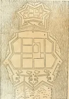 An illustration from Delle fortificationi di Bvonaivto Lorini, nobile fiorentino, libri cinque : ne' qvali si mostra con le piv facili regole la scienza con la pratica, di fortificare le citta & altri luoghi sopra diuersi siti, con tvtti gli avvertimenti, che per intelligenza di tal materia possono occorrere .. (1597)