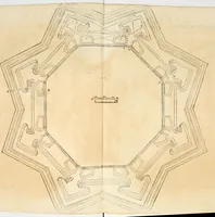 An illustration from Delle fortificationi di Bvonaivto Lorini, nobile fiorentino, libri cinque : ne' qvali si mostra con le piv facili regole la scienza con la pratica, di fortificare le citta & altri luoghi sopra diuersi siti, con tvtti gli avvertimenti, che per intelligenza di tal materia possono occorrere .. (1597)