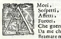 An illustration from Delle poesie dramatiche di Giovann' Andrea Moniglia, accademico della Crusca, parte prima[-terza] (1689)