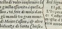 An illustration from Dell' historia di Perugia, di Pompeo Pellini : parte prima[-seconda], nella quale si contengono oltre l'origine e fatii [i.e. fatti] della città, li principali successi d'Italia per il corso d'anni 3525 (1664)