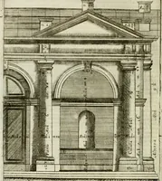 An illustration from Dell'idea della architettura universale (1714)