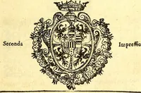 An illustration from Dell 'istoria di Mantova, libri cinque : scritta in commentari da Mario Equicola d'Alveto. Nella quale cominciadosi dall'edificatione de esse città breuemente si raccontano tutte le cose più notabili successe di tempo in tempo cosi in pace, come guerra. Riformata secondo l'vso moderno di scriuere istorie (1610)