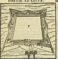 Picture 19 of 24 from Del modo di fortificar le città : trattato (1554), leaf 48
