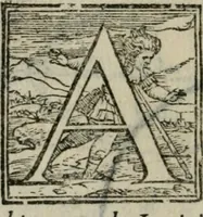 An illustration from Del modo di misvrare : le distantie, le superficie, i corpi, le piante, le prouincie, le prospettiue, & tutte le altre cose terrene, che possono occorrere a gli huomini, secondo le uere regole d'Euclide, & de gli altri piu lodati scrittori (1564)