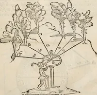 An illustration from Del modo di misvrare le distantie, le superficie, i corpi, le piante, le prouincie, le prospettiue, & tutte le altre cose terrene, che possono occorrere à gli huomini, secondo le vere regole d'Euclide, & de gli altri più lodati scrittori. Dedicata all'illvstrissimo, et eccellentissimo signore, il sig. Cosimo de Medici .. (1614)