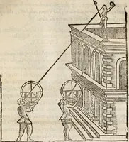 An illustration from Del modo di misvrare le distantie, le superficie, i corpi, le piante, le prouincie, le prospettiue, & tutte le altre cose terrene, che possono occorrere à gli huomini, secondo le vere regole d'Euclide, & de gli altri più lodati scrittori. Dedicata all'illvstrissimo, et eccellentissimo signore, il sig. Cosimo de Medici .. (1614)