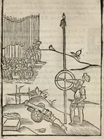 An illustration from Del modo di misvrare le distantie, le superficie, i corpi, le piante, le prouincie, le prospettiue, & tutte le altre cose terrene, che possono occorrere à gli huomini, secondo le vere regole d'Euclide, & de gli altri più lodati scrittori. Dedicata all'illvstrissimo, et eccellentissimo signore, il sig. Cosimo de Medici .. (1614)