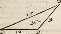 An illustration from Del modo di misvrare le distantie, le superficie, i corpi, le piante, le prouincie, le prospettiue, & tutte le altre cose terrene, che possono occorrere à gli huomini, secondo le vere regole d'Euclide, & de gli altri più lodati scrittori. Dedicata all'illvstrissimo, et eccellentissimo signore, il sig. Cosimo de Medici .. (1614)