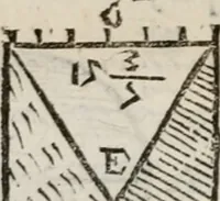 An illustration from Del modo di misvrare le distantie, le superficie, i corpi, le piante, le prouincie, le prospettiue, & tutte le altre cose terrene, che possono occorrere à gli huomini, secondo le vere regole d'Euclide, & de gli altri più lodati scrittori. Dedicata all'illvstrissimo, et eccellentissimo signore, il sig. Cosimo de Medici .. (1614)