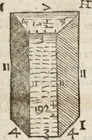 An illustration from Del modo di misvrare le distantie, le superficie, i corpi, le piante, le prouincie, le prospettiue, & tutte le altre cose terrene, che possono occorrere à gli huomini, secondo le vere regole d'Euclide, & de gli altri più lodati scrittori. Dedicata all'illvstrissimo, et eccellentissimo signore, il sig. Cosimo de Medici .. (1614)