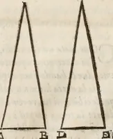 An illustration from Del modo di misvrare le distantie, le superficie, i corpi, le piante, le prouincie, le prospettiue, & tutte le altre cose terrene, che possono occorrere à gli huomini, secondo le vere regole d'Euclide, & de gli altri più lodati scrittori. Dedicata all'illvstrissimo, et eccellentissimo signore, il sig. Cosimo de Medici .. (1614)