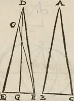 An illustration from Del modo di misvrare le distantie, le superficie, i corpi, le piante, le prouincie, le prospettiue, & tutte le altre cose terrene, che possono occorrere à gli huomini, secondo le vere regole d'Euclide, & de gli altri più lodati scrittori. Dedicata all'illvstrissimo, et eccellentissimo signore, il sig. Cosimo de Medici .. (1614)