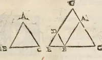 An illustration from Del modo di misvrare le distantie, le superficie, i corpi, le piante, le prouincie, le prospettiue, & tutte le altre cose terrene, che possono occorrere à gli huomini, secondo le vere regole d'Euclide, & de gli altri più lodati scrittori. Dedicata all'illvstrissimo, et eccellentissimo signore, il sig. Cosimo de Medici .. (1614)