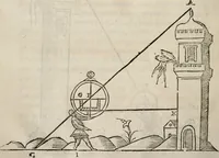 An illustration from Del modo di misvrare le distantie, le superficie, i corpi, le piante, le prouincie, le prospettiue, & tutte le altre cose terrene, che possono occorrere à gli huomini, secondo le vere regole d'Euclide, & de gli altri più lodati scrittori. Dedicata all'illvstrissimo, et eccellentissimo signore, il sig. Cosimo de Medici .. (1614)