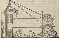 An illustration from Del modo di misvrare le distantie, le superficie, i corpi, le piante, le prouincie, le prospettiue, & tutte le altre cose terrene, che possono occorrere à gli huomini, secondo le vere regole d'Euclide, & de gli altri più lodati scrittori. Dedicata all'illvstrissimo, et eccellentissimo signore, il sig. Cosimo de Medici .. (1614)