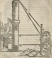 An illustration from Del modo di misvrare le distantie, le superficie, i corpi, le piante, le prouincie, le prospettiue, & tutte le altre cose terrene, che possono occorrere à gli huomini, secondo le vere regole d'Euclide, & de gli altri più lodati scrittori. Dedicata all'illvstrissimo, et eccellentissimo signore, il sig. Cosimo de Medici .. (1614)