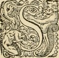 An illustration from De l'origine des bovrgongnons, et antiqvité des estats de Bovrgongne, devx livres : plus, des antiquitez d'Autun, liure 1 : de Chalon, 2 : de Mascon, 3 : de l'abbaye & ville de Tournus, 1 (1581)