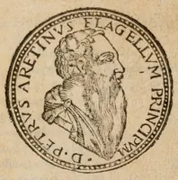 An illustration from Del primo [-sesto] libro de le lettere di M. Pietro Aretino (1608)