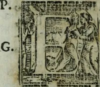 An illustration from Ragionamenti del sig. cavaliere Giorgio Vasari, pittore et architetto aretino, sopra le inuentioni da lui dipinte in Firenze nel palazzo di Loro Altezze serenissime. Con lo illustriss. & eccellentiss. signor don Francesco Medici, allora principe de Firenze. Insieme con la inuentione della pittura da lui cominciata nella cvpola. Con due tauole, vna delle cose piu notabili, & l'altra delli huomini illustri, che sono ritratti e nominati in quest' opera (1588)