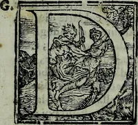 An illustration from Ragionamenti del sig. cavaliere Giorgio Vasari, pittore et architetto aretino, sopra le inuentioni da lui dipinte in Firenze nel palazzo di Loro Altezze serenissime. Con lo illustriss. & eccellentiss. signor don Francesco Medici, allora principe de Firenze. Insieme con la inuentione della pittura da lui cominciata nella cvpola. Con due tauole, vna delle cose piu notabili, & l'altra delli huomini illustri, che sono ritratti e nominati in quest' opera (1588)