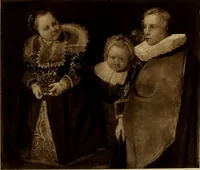 An illustration from De luxe catalogue of notable paintings by Masters of the Early English, Dutch, Flemish and French schools : consigned by T.J. Blakeslee, to be sold at unrestricted public sale at Mendelssohn Hall on ... [April 9th and 10th, 1908] .. (1908)