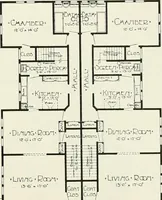 Picture 16 of 103 from De luxe flats : a book on flats and duplex homes ; showing the latest advance designs of this particular type of architecture, published to meet the requirements of all those who desire to study the flat or duplex home in its latest development. (1920), leaf 16
