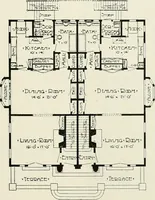Picture 18 of 103 from De luxe flats : a book on flats and duplex homes ; showing the latest advance designs of this particular type of architecture, published to meet the requirements of all those who desire to study the flat or duplex home in its latest development. (1920), leaf 18