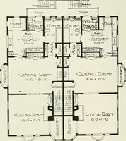 Picture 19 of 103 from De luxe flats : a book on flats and duplex homes ; showing the latest advance designs of this particular type of architecture, published to meet the requirements of all those who desire to study the flat or duplex home in its latest development. (1920), leaf 18