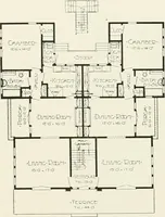 Picture 23 of 103 from De luxe flats : a book on flats and duplex homes ; showing the latest advance designs of this particular type of architecture, published to meet the requirements of all those who desire to study the flat or duplex home in its latest development. (1920), leaf 21