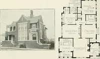 Picture 32 of 103 from De luxe flats : a book on flats and duplex homes ; showing the latest advance designs of this particular type of architecture, published to meet the requirements of all those who desire to study the flat or duplex home in its latest development. (1920), leaf 24