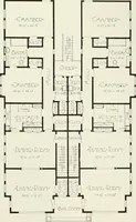 Picture 35 of 103 from De luxe flats : a book on flats and duplex homes ; showing the latest advance designs of this particular type of architecture, published to meet the requirements of all those who desire to study the flat or duplex home in its latest development. (1920), leaf 26