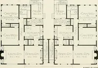Picture 40 of 103 from De luxe flats : a book on flats and duplex homes ; showing the latest advance designs of this particular type of architecture, published to meet the requirements of all those who desire to study the flat or duplex home in its latest development. (1920), leaf 30